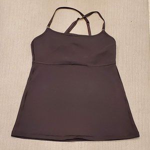Lululemon Black Tank Top with Shelf Bra, Size S